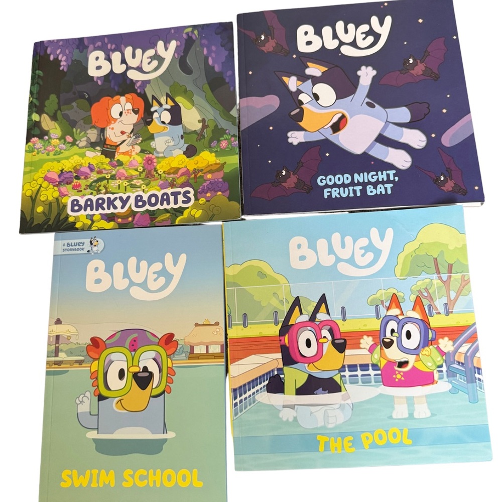 Kids Book Set - Blue Covers (4-Pack)